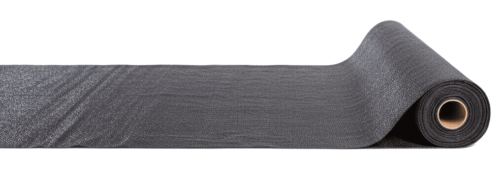 Mesh roll of black ground cover product